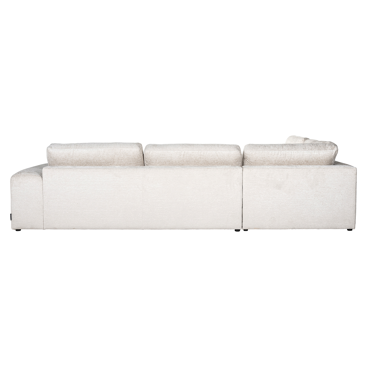 Sofa Lund 3-Sitzer Ottomane links (creme)
