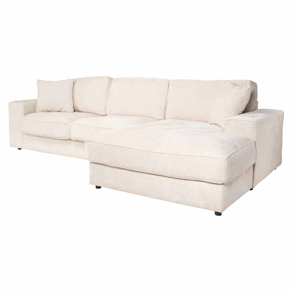 Sofa Santos 2,5-seater + lounge right (Niagara 902 beige) Sofa Santos 2,5-seater + lounge right (Niagara 902 beige)