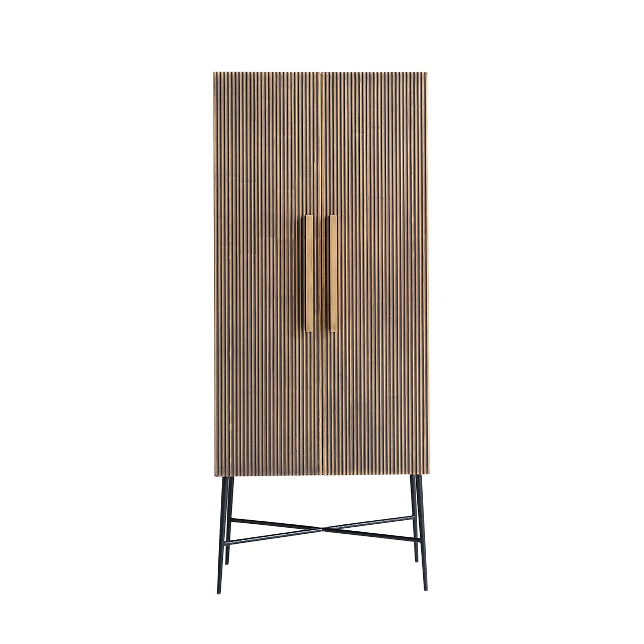 Ironville | Schrank mit 2 Türen (gold)