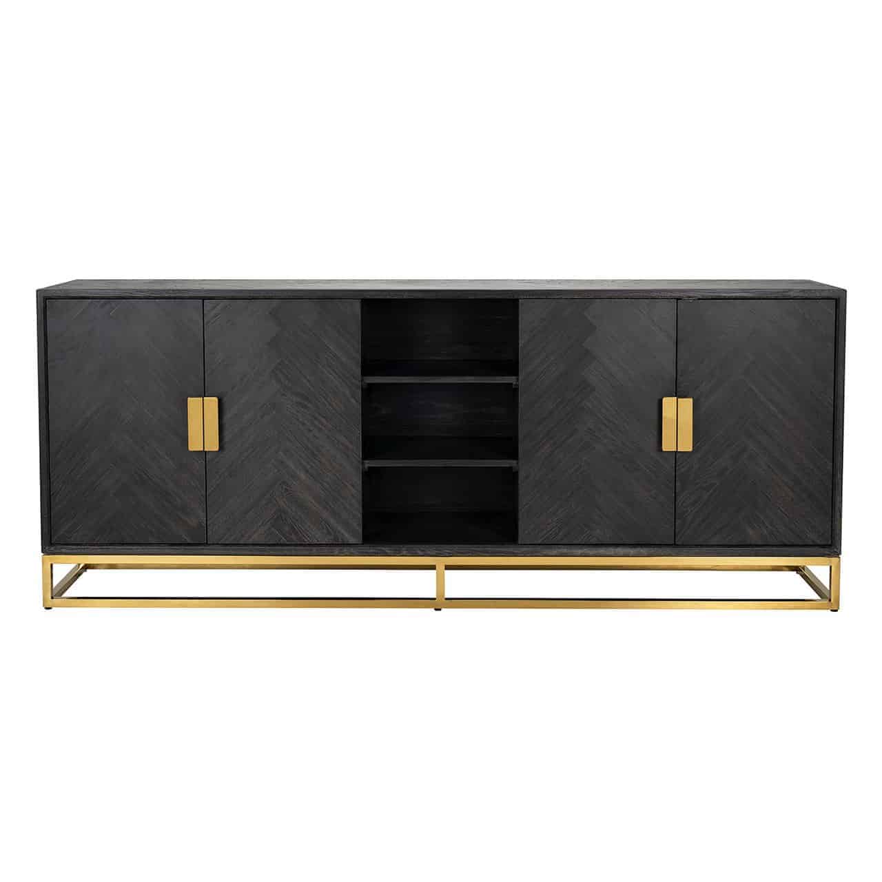 Blackbone | Sideboard mit 4 Türen und 1 Regal (rustikal)