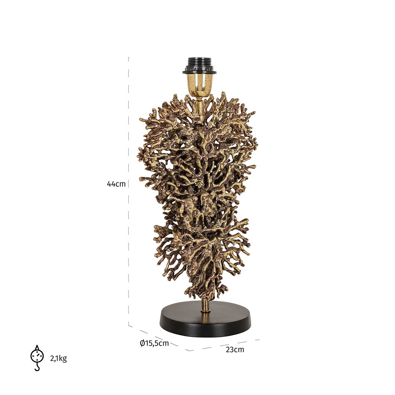 Tischlampe Jessey (brushed gold)