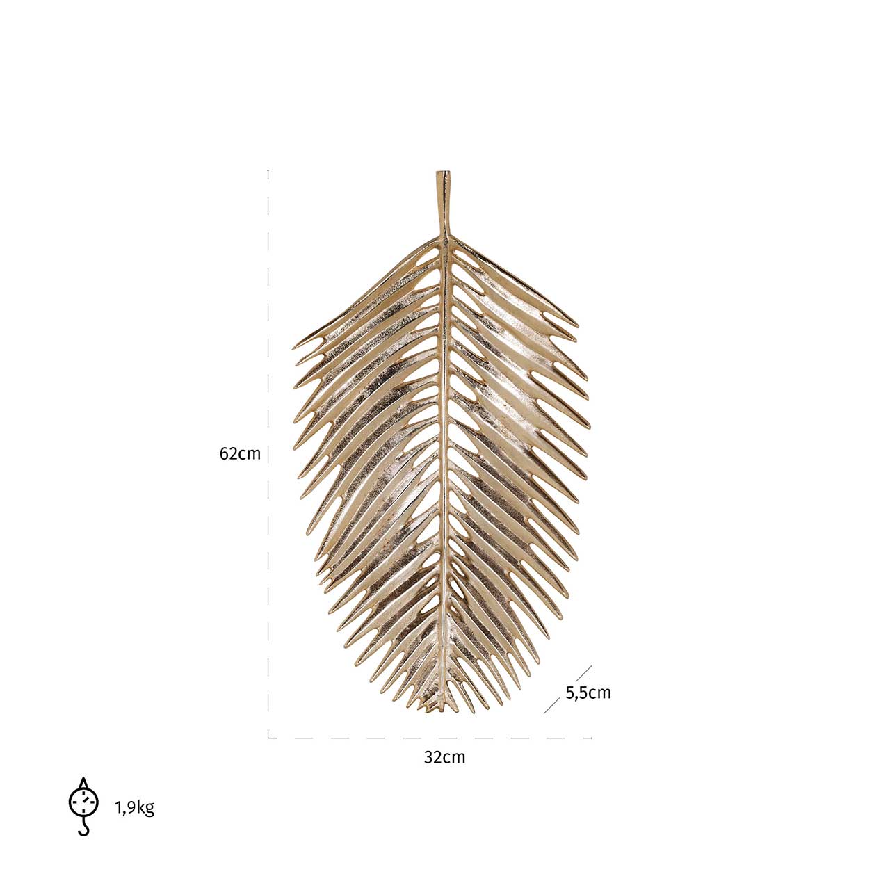 Richmond Decoration | Deko-Objekt Tablett Lydia (gold)