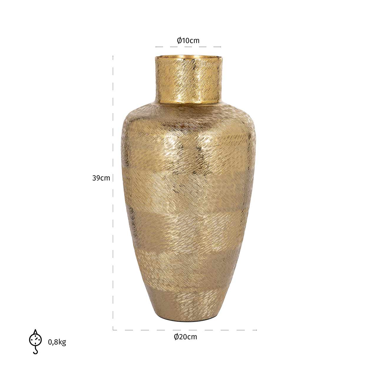 Richmond Decoration | Vase Joah (gold) L