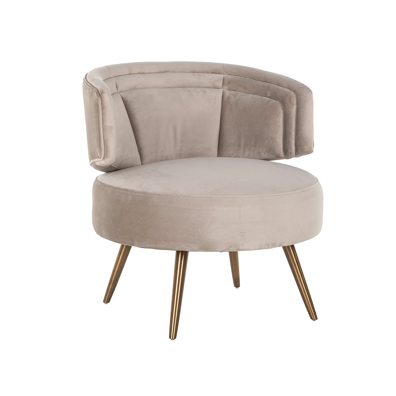 Sessel Hazel aus Samt (khaki) Sessel Hazel aus Samt (khaki)