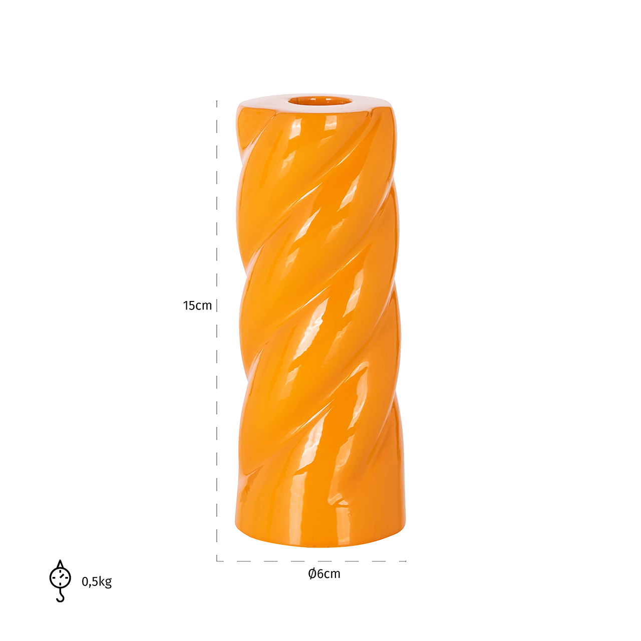 Richmond Decoration | Kerzenhalter Djoy (orange) S