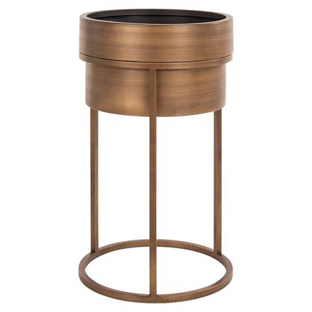 Blumentopf Chadd (Gebürstetes Gold)