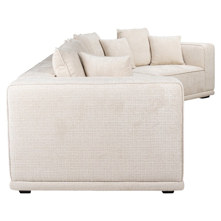Lusso | Sofa 4-Sitzer aus Chenille (beige) Lusso | Sofa 4-Sitzer aus Chenille (beige)