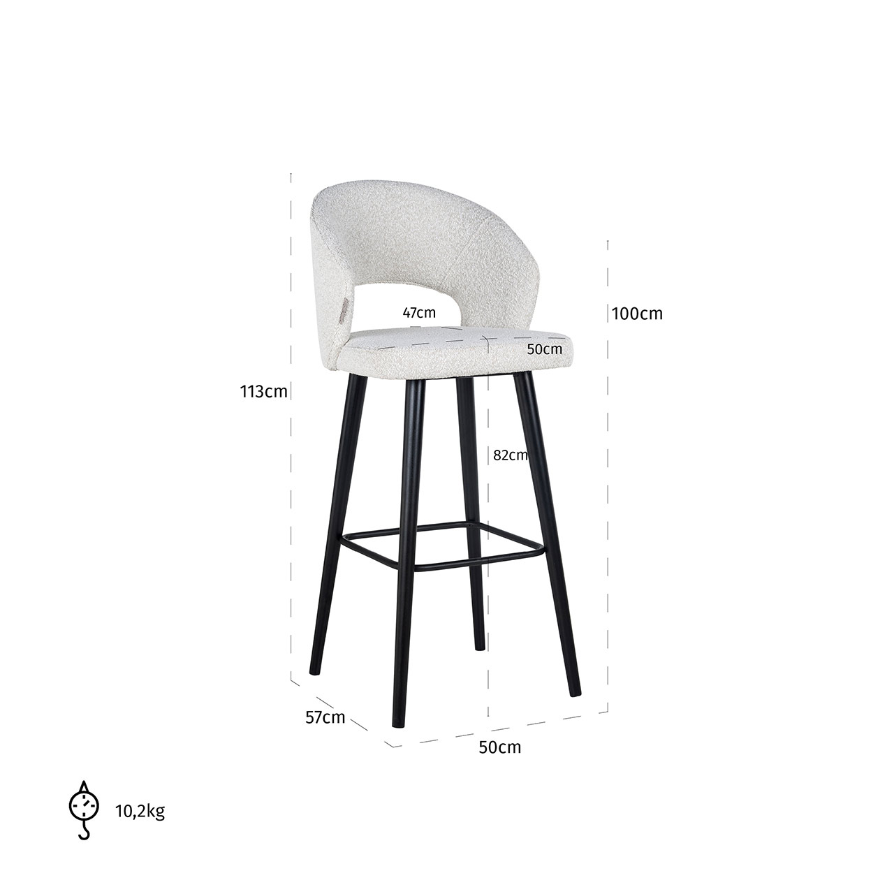 Barhocker Savoy (weiß) Barhocker Savoy (weiß)