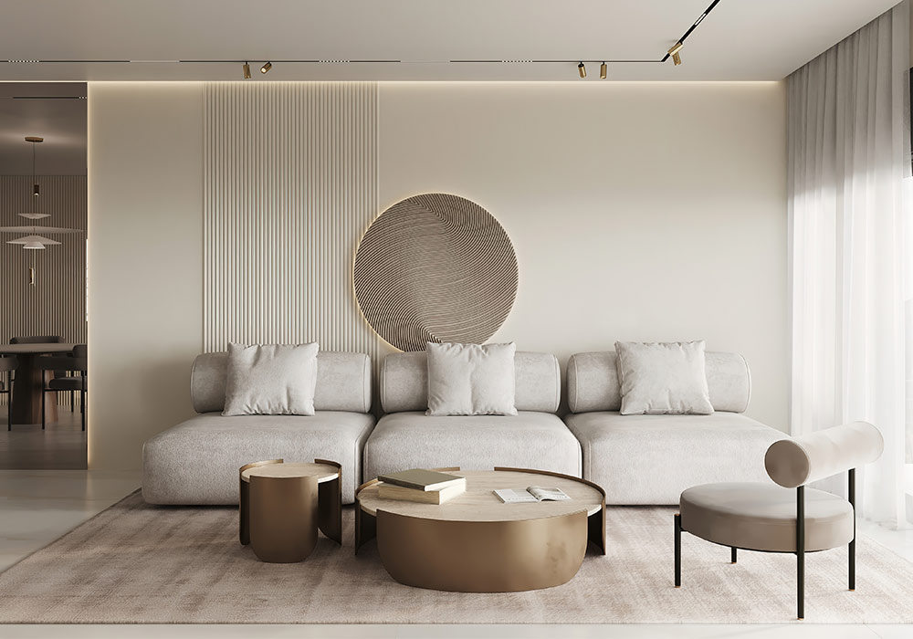 Ein eingerichtetes Wohnzimmer  in modernem Einrichtungsstill von Richmond Blog