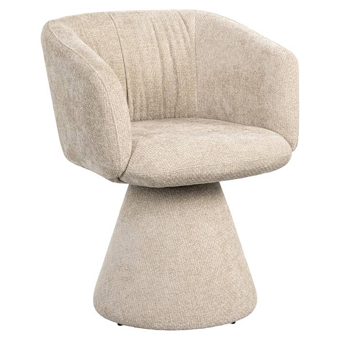 Drehstuhl Madeline (Unicorn 11 cream) Drehstuhl Madeline (Unicorn 11 cream), frontal seitlich aufgenommen. Modernes und elegantes Design, ideal für stilvolle Wohnräume