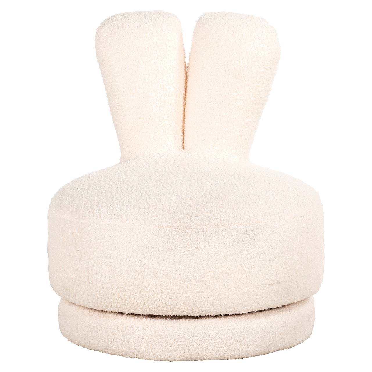 Sessel Bunny aus Teddy für Kinder (weiß)