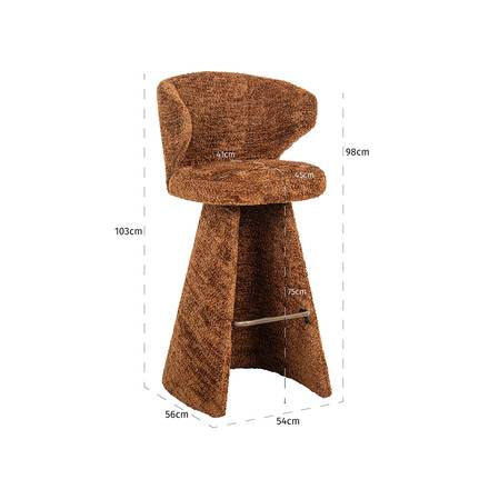 Barstuhl Gatsbi (lovely cinnamon) Barstuhl Gatsbi (lovely cinnamon)