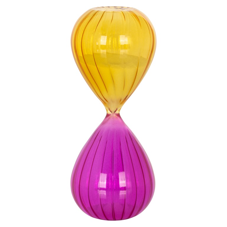 Richmond Decoration | Deko-Objekt Sanduhr Jahla (gelb/pink)