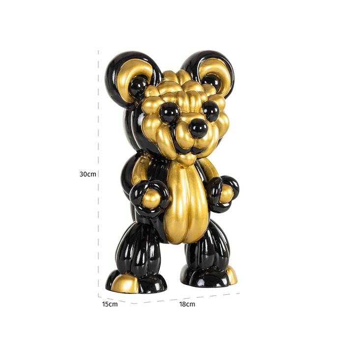 Richmond Decoration | Deko Objekt Silly (schwarz/gold)