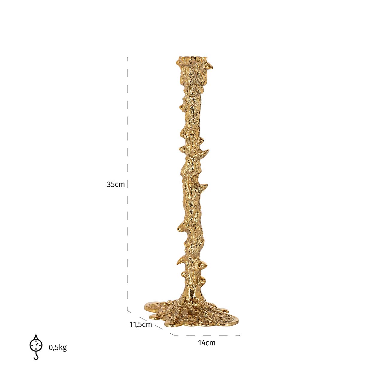 Richmond Decoration | Kerzenhalter Rayan (gold) L