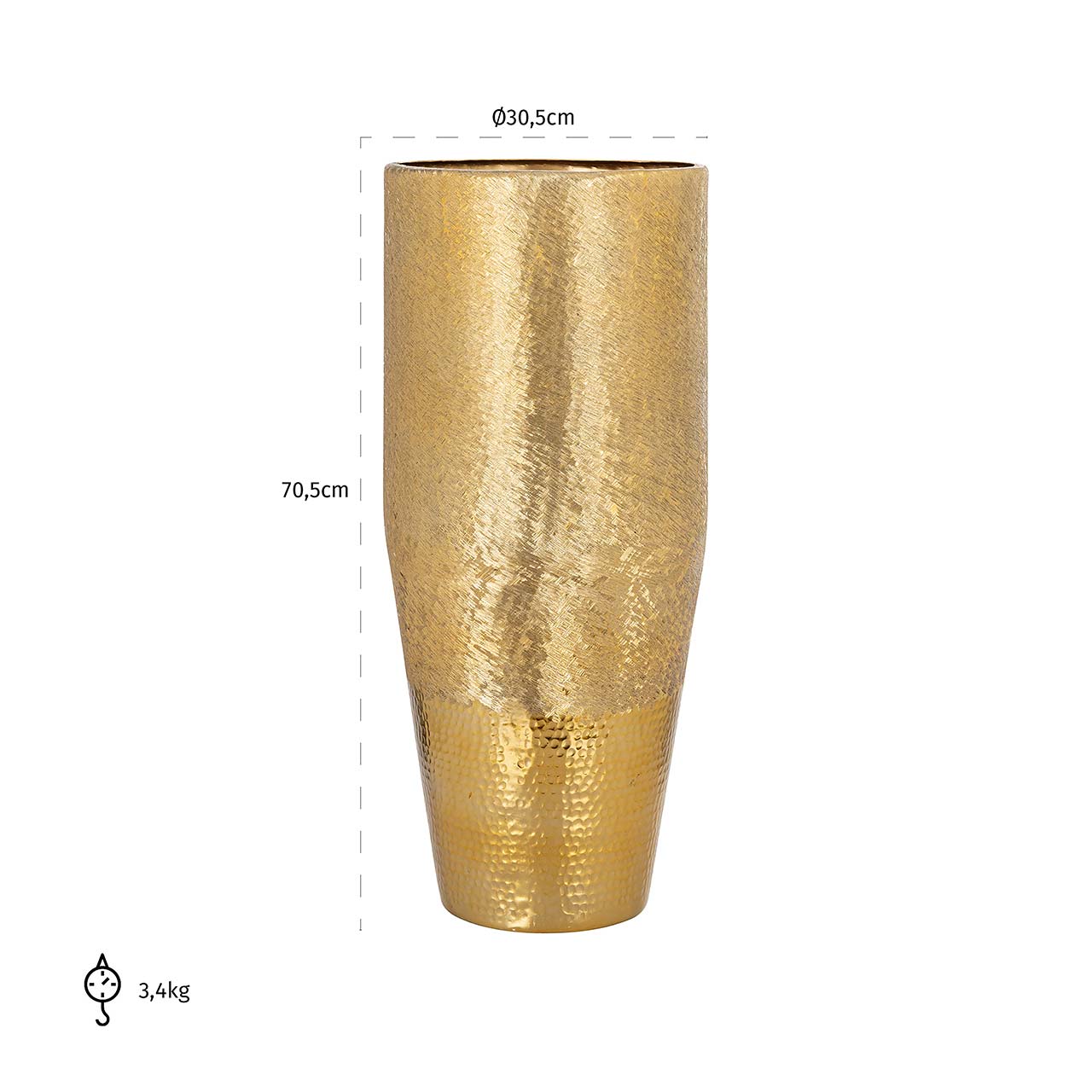 Richmond Decoration | Vase Nalim (gold)