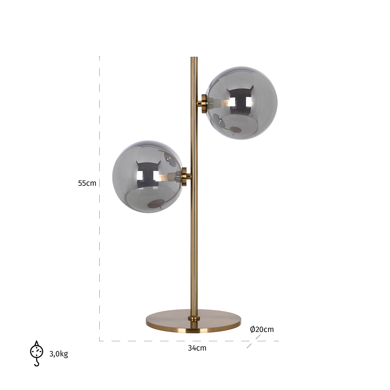 Tischlampe Lise (gold)