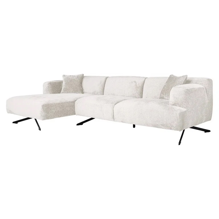 Sofa Donovan 3-Sitzer mit Lounge links (creme)  