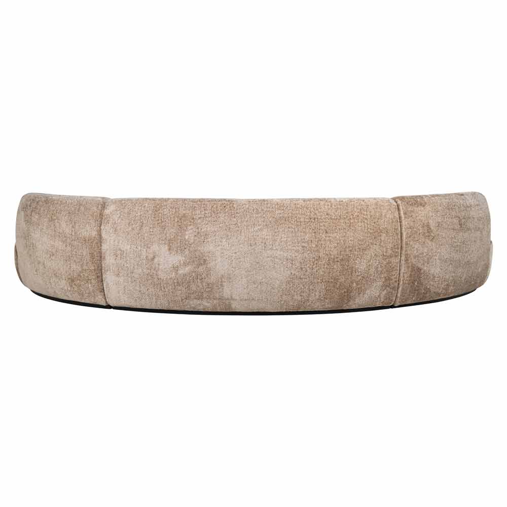 Sofa Colby runde (nature) Moderner Sessel in Schaffell-Optik, Richmond Möbel