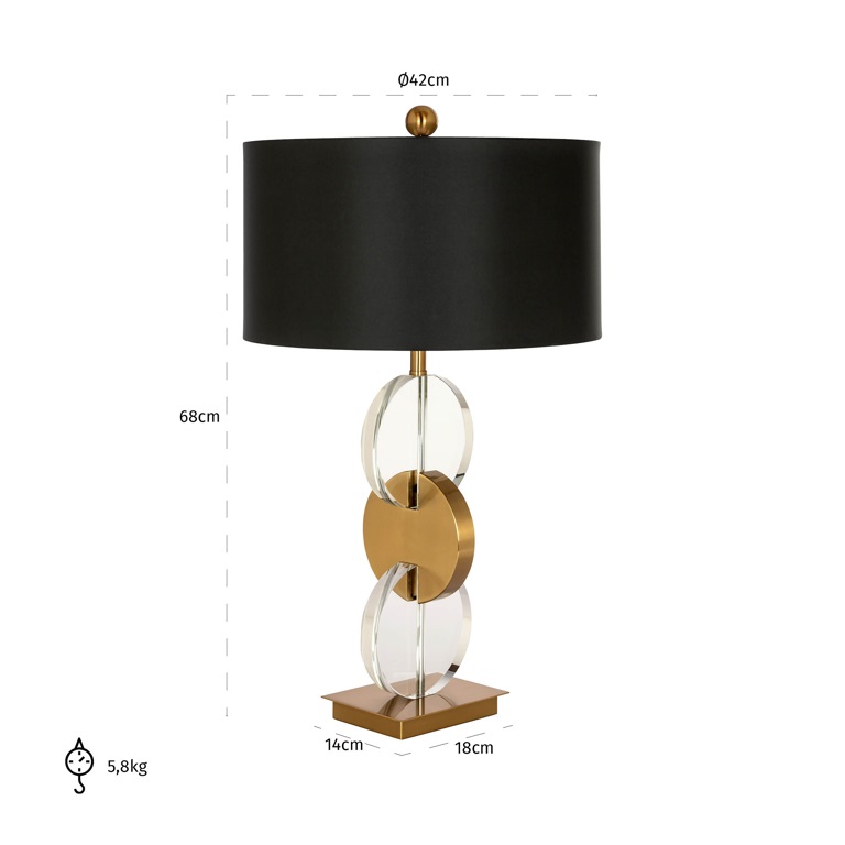 Tischlampe Esmé (gold)