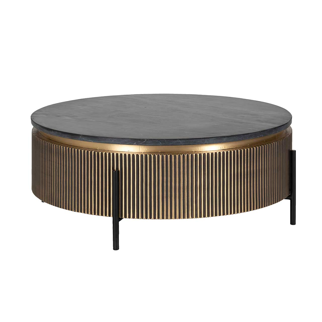 Ironville | Couchtisch (gold) M