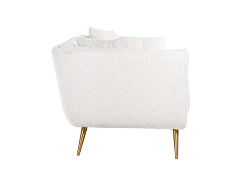 Sofa Huxley aus Samt (weiß)