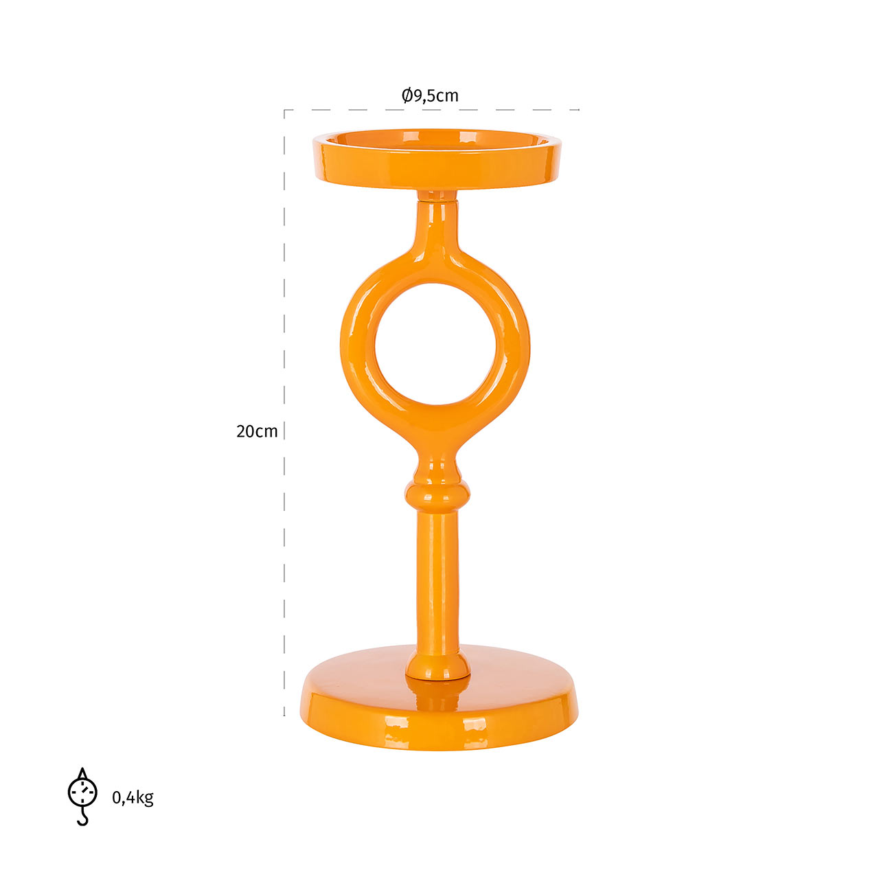 Richmond Decoration | Kerzenhalter Elina (orange)