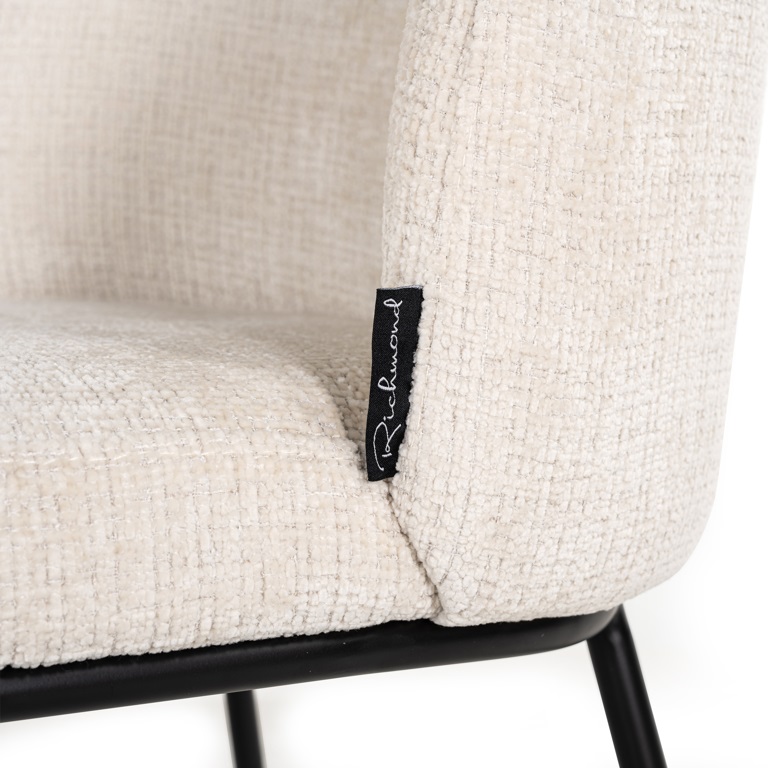 Stuhl Elvi aus Chenille (beige) Stuhl Elvi aus Chenille (beige)