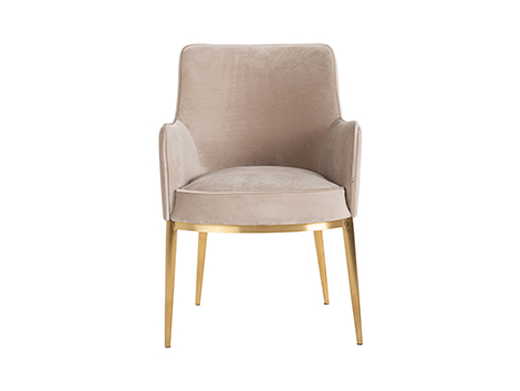 Stuhl Breeze aus Samt (khaki)
