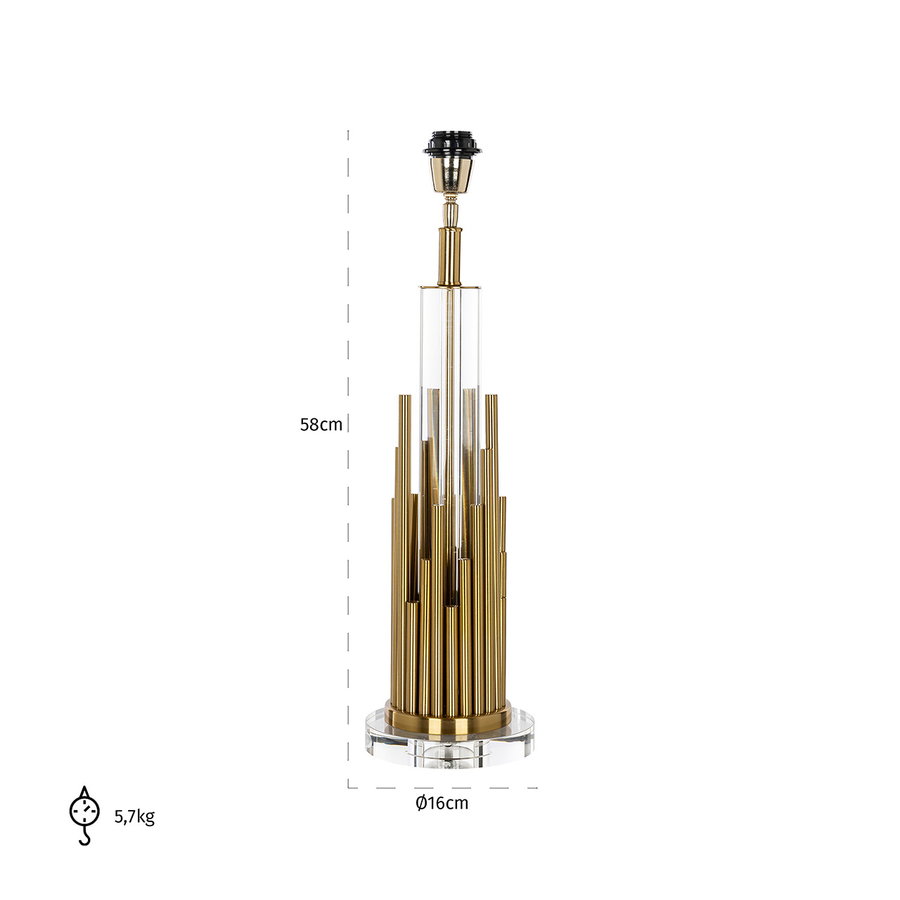Tischlampe Dex (gold)