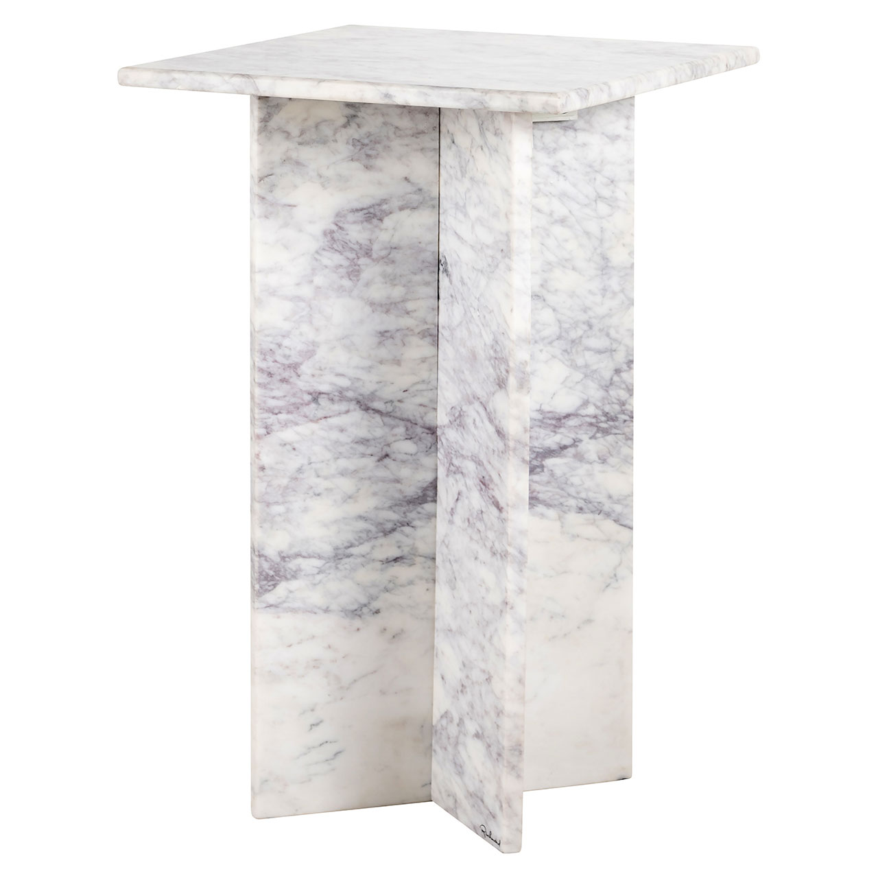Marble | Beistelltisch Holmes quadratisch (weiß)