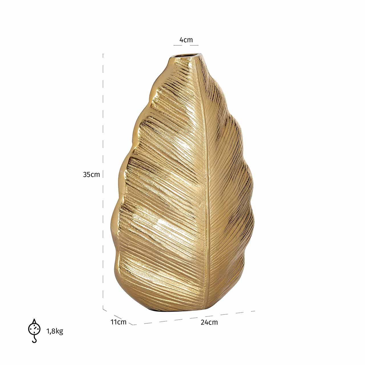 Richmond Decoration | Vase Willow (gold)