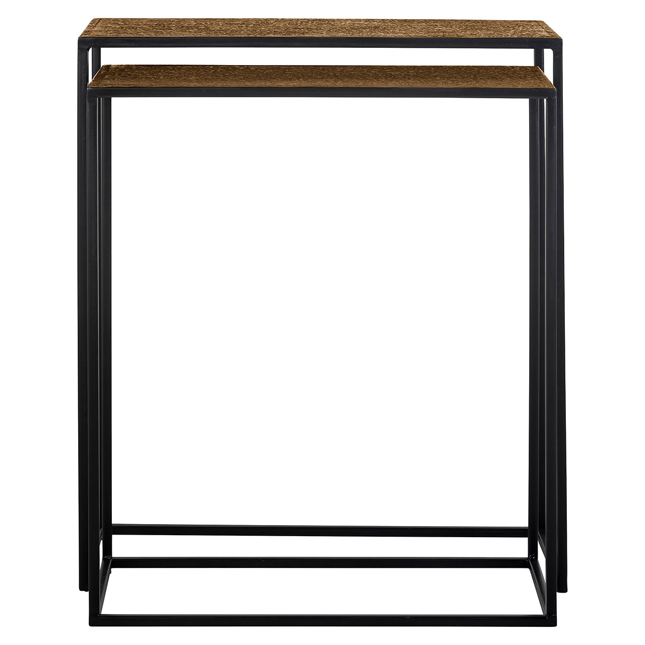 Chandon | Ablagetisch Bristol 2er-Set (schwarz/gold) Chandon | Ablagetisch Bristol 2er-Set (schwarz/gold)