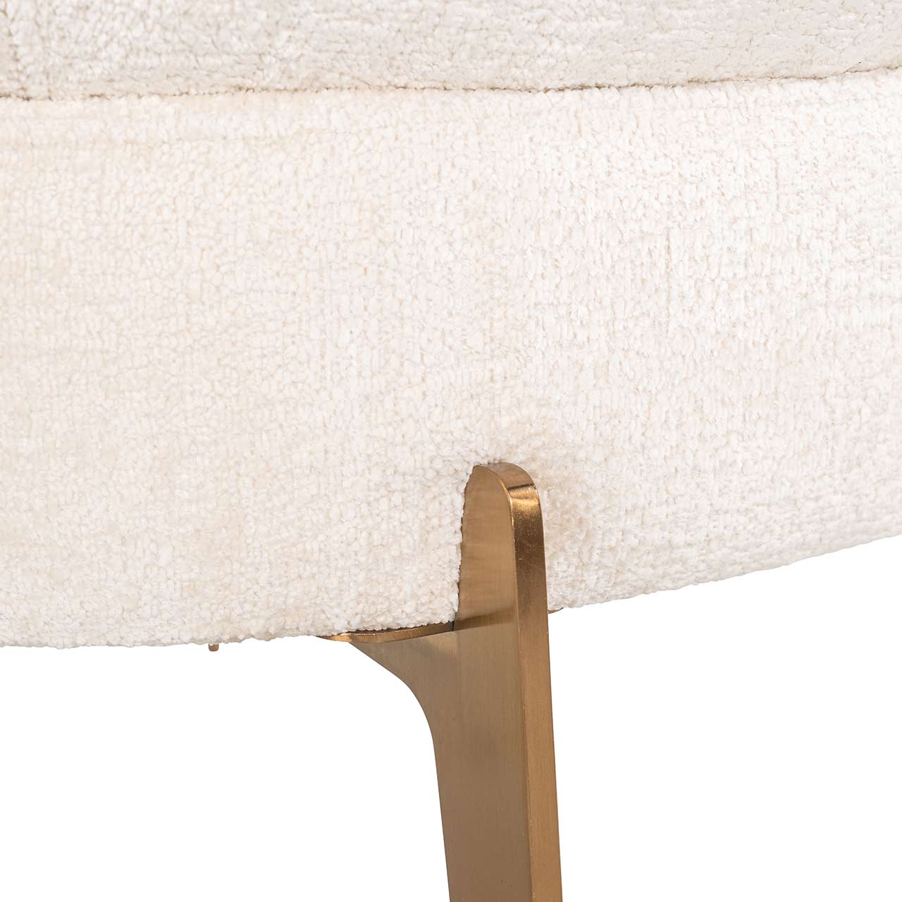 Sessel Venus aus Chenille (weiß) Sessel Venus aus Chenille (weiß)