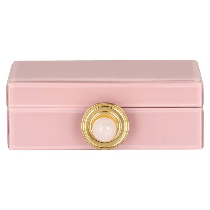 Aufbewahrungsbox Jamila klein (rosa), frontal aufgenommen. Modernes und stilvolles Design
