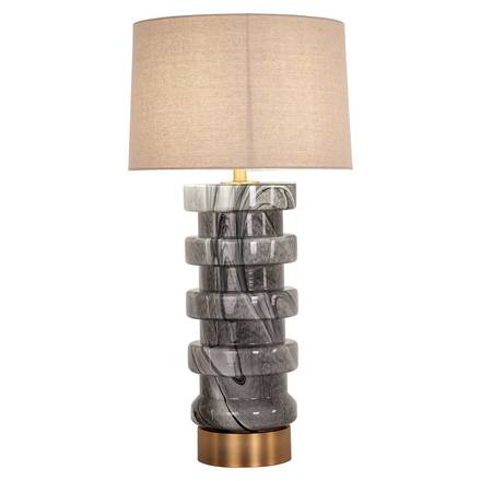 Tischlampe Jaylee (Schwarz/weiß)