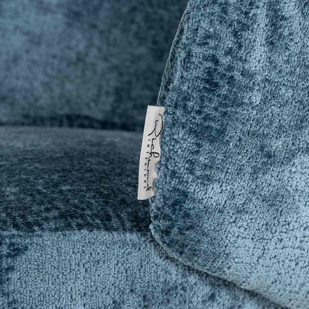 Stuhl Amphara aus Chenille (blau) Stuhl Amphara aus Chenille (blau)