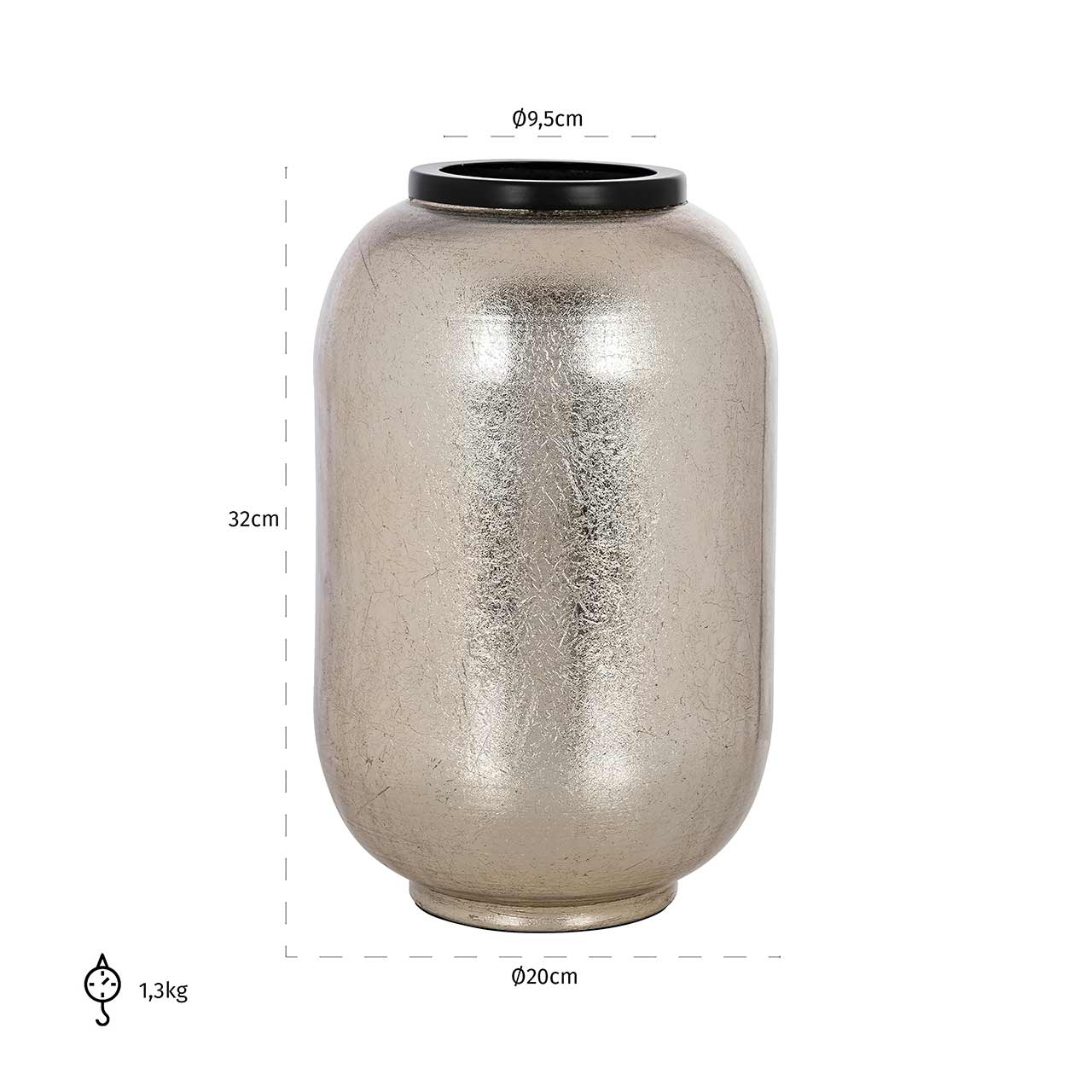 Richmond Decoration | Vase Vesna (silber) S
