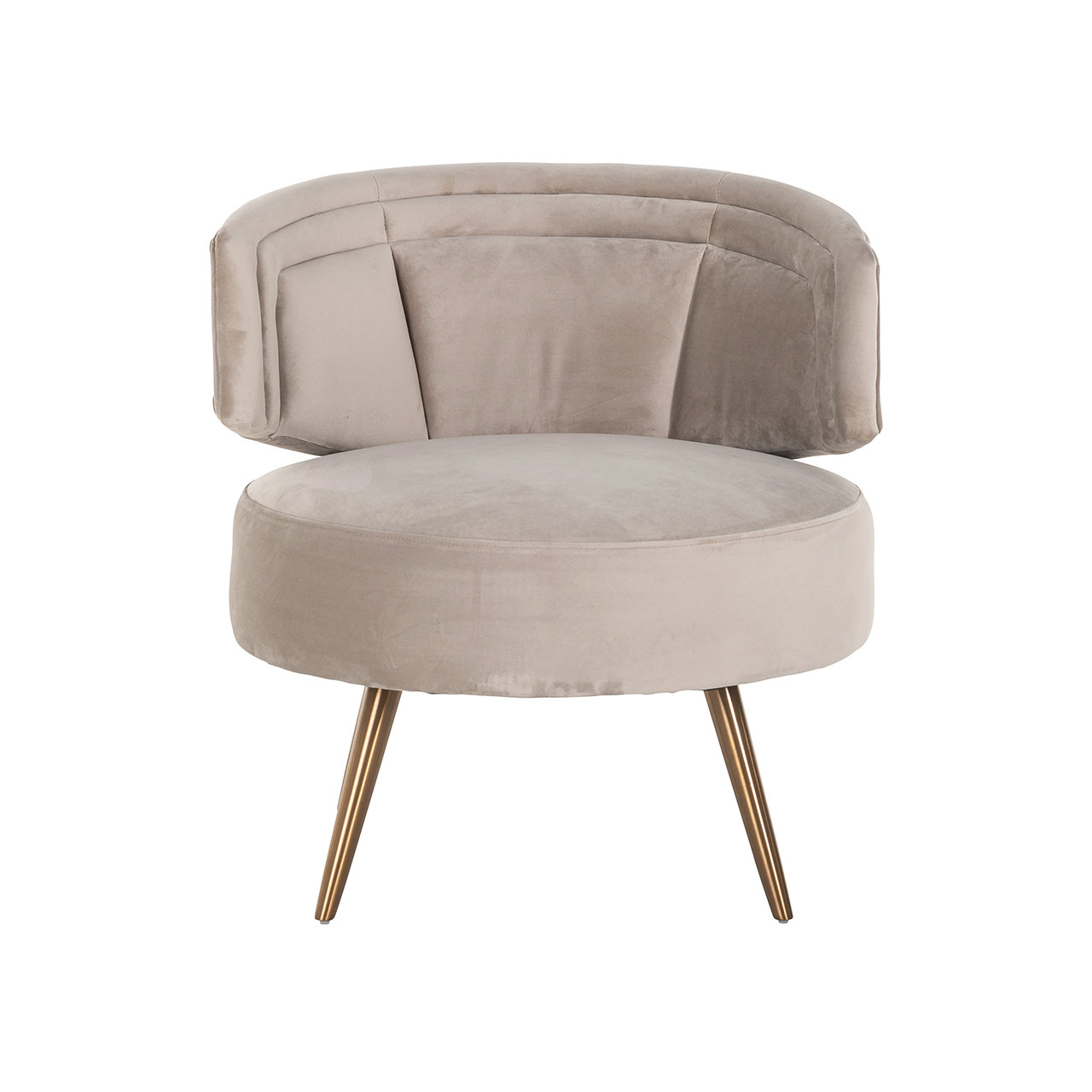 Sessel Hazel aus Samt (khaki) Sessel Hazel aus Samt (khaki)