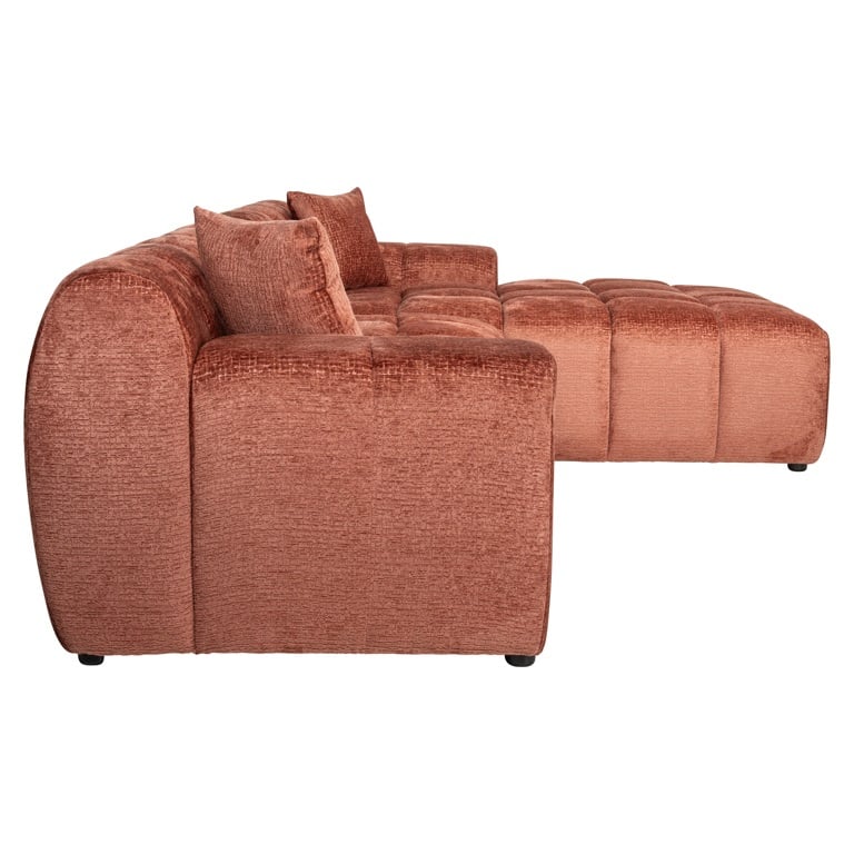 Cube | Sofa 3-Sitzer mit Lounge rechts (koralle) Cube | Sofa 3-Sitzer mit Lounge rechts (koralle)