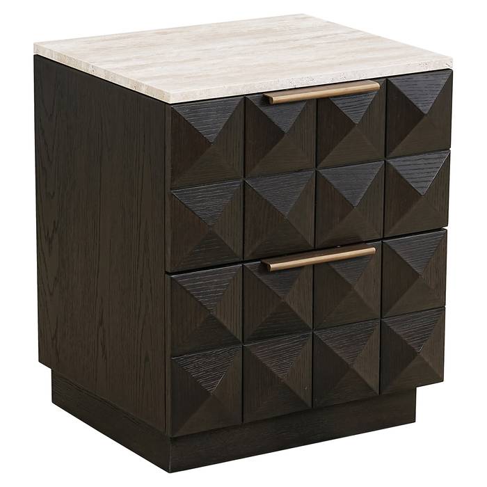 Nachttisch Claremont 2-Schubladen (braun) Nachttisch Claremont 2-Schubladen (braun)