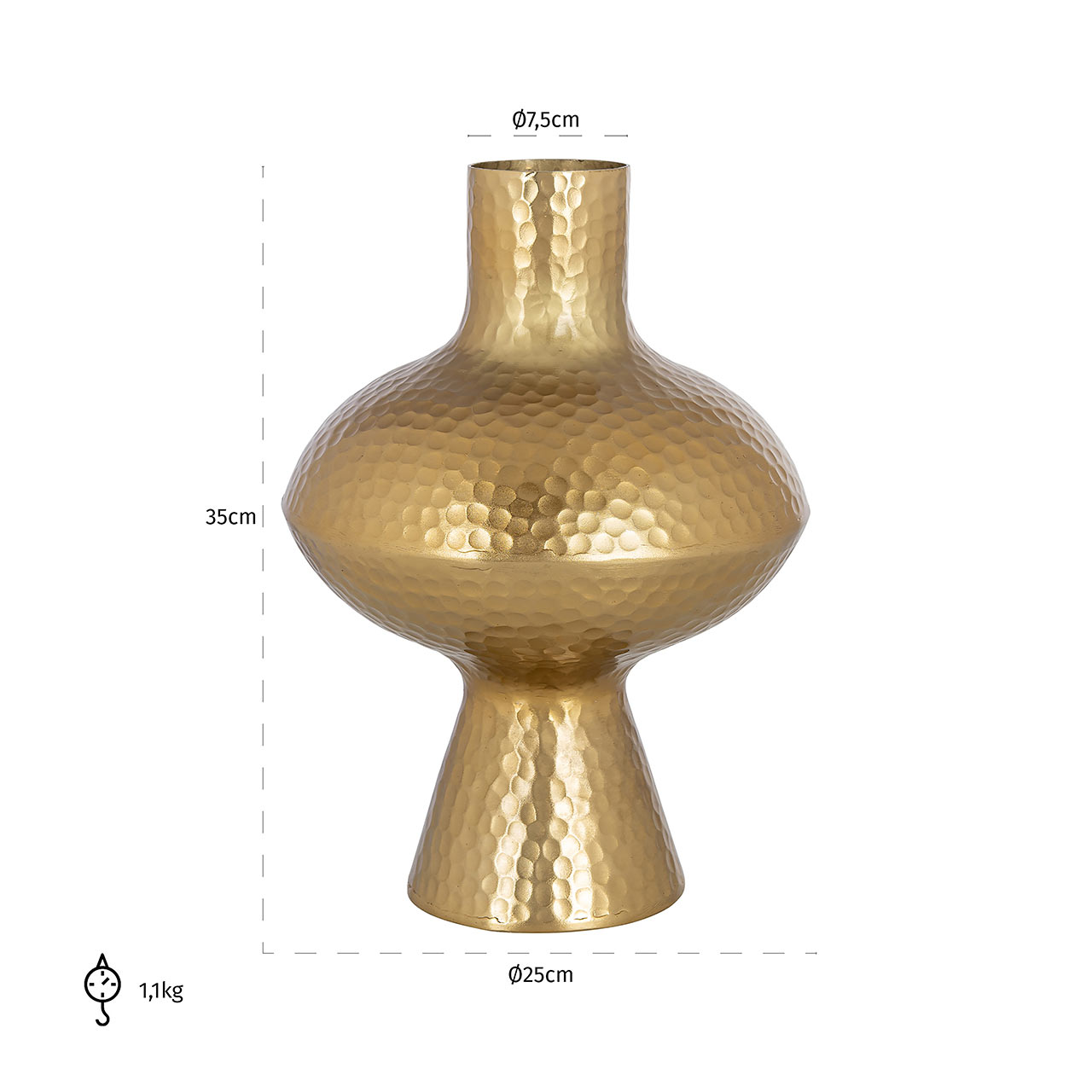 Richmond Decoration | Vase Caitlyn (gold) S