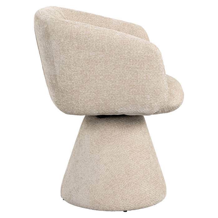 Drehstuhl Madeline (Unicorn 11 cream) Drehstuhl Madeline (Unicorn 11 cream), seitlich aufgenommen. Modernes und elegantes Design, ideal für stilvolle Wohnräume