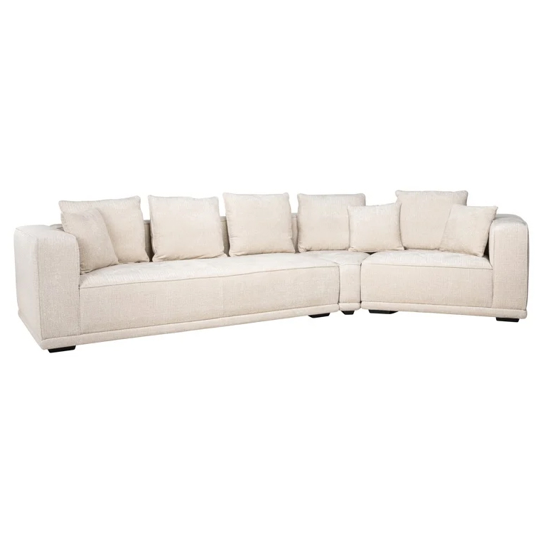 Lusso | Sofa 4-Sitzer aus Chenille (beige) Lusso | Sofa 4-Sitzer aus Chenille (beige)