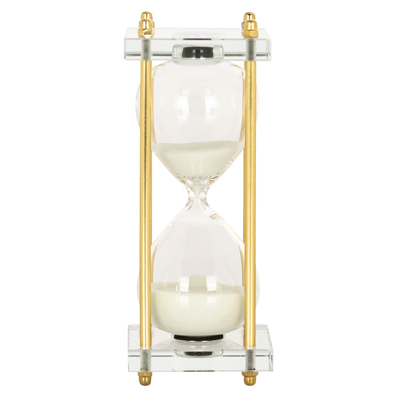Richmond Decoration | Deko-Objekt Sanduhr Gigi (gold/weiß) S