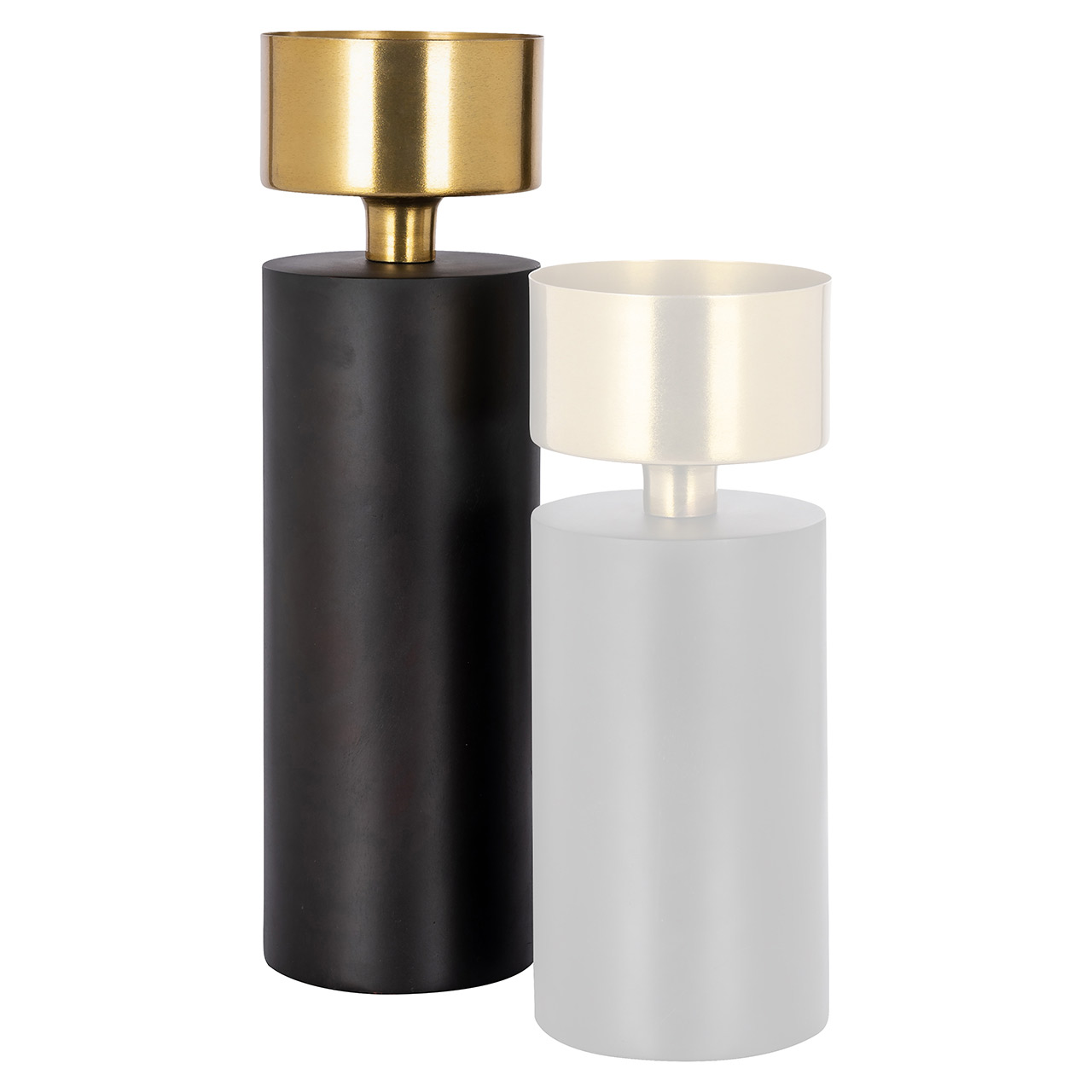 Richmond Decoration | Kerzenhalter Tess (schwarz/gold) L