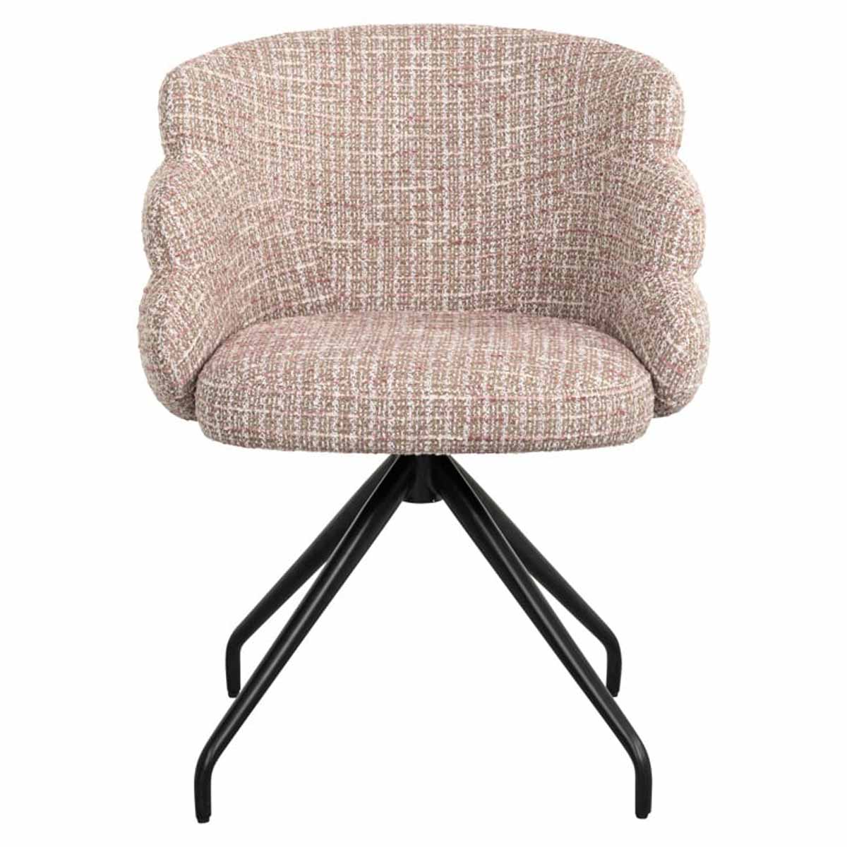 Drehstuhl Kayla trendy rosa Das Bild zeigt den Drehstuhl Kayla (trendy rosa) von vorne.