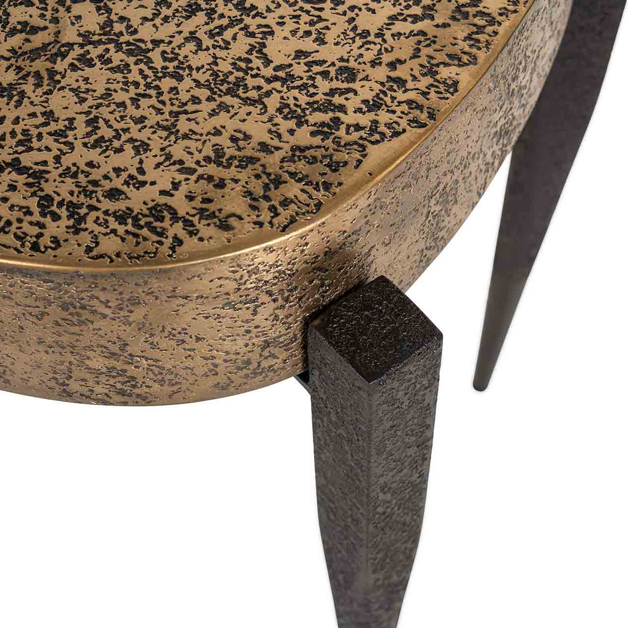 Chandon | Beistelltisch Declan (schwarz/brushed gold)