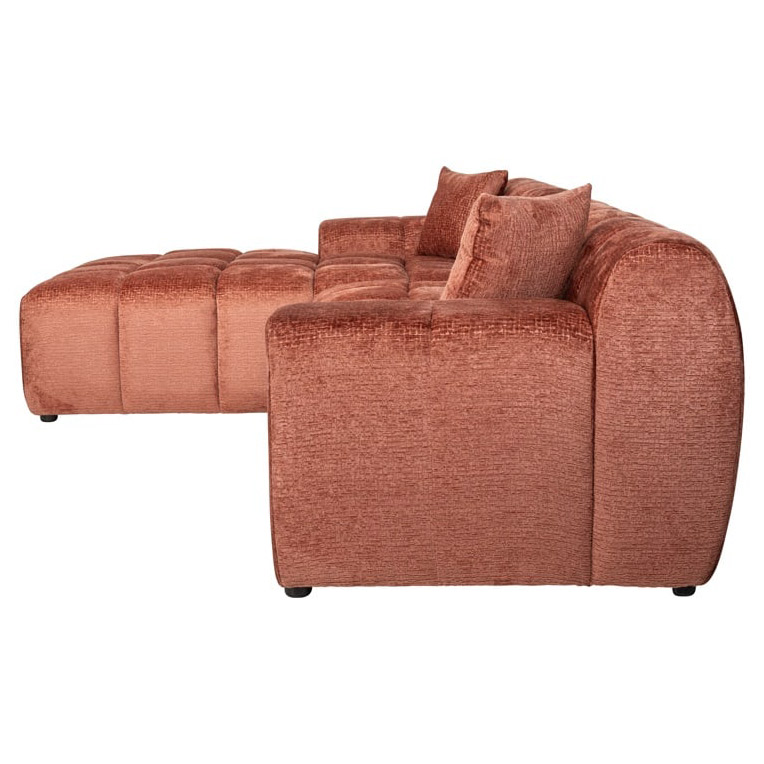 Cube | Sofa 3-Sitzer mit Lounge links (koralle) Cube | Sofa 3-Sitzer mit Lounge links (koralle)