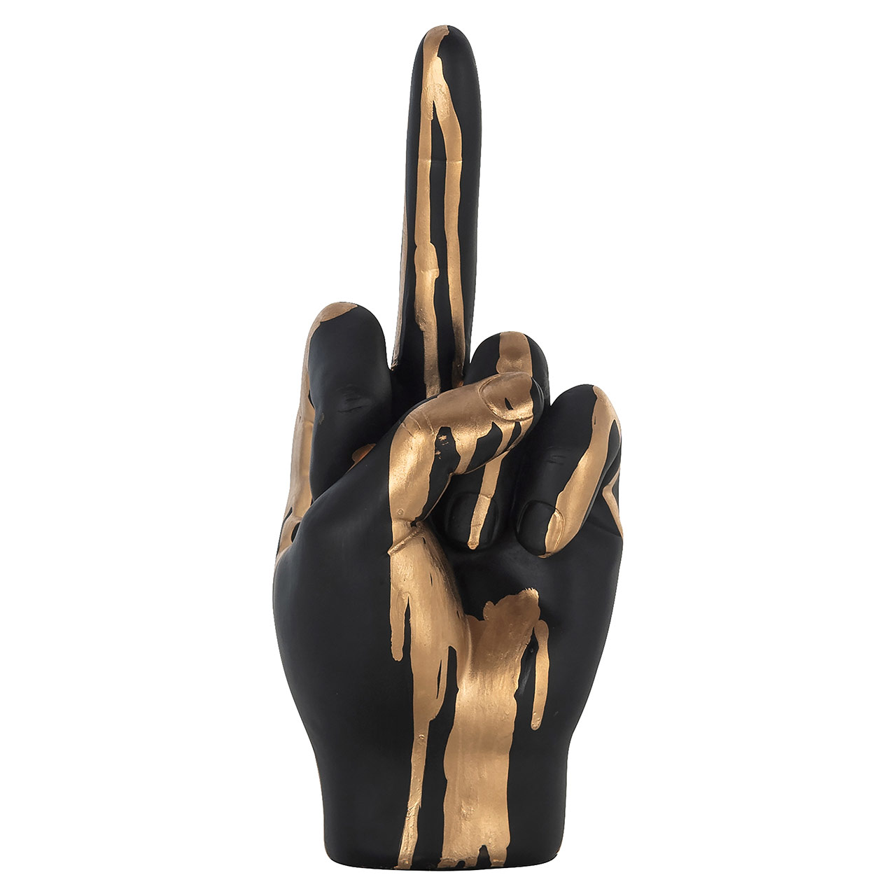 Richmond Decoration | Deko-Objekt Hand digitus (schwarz/gold)